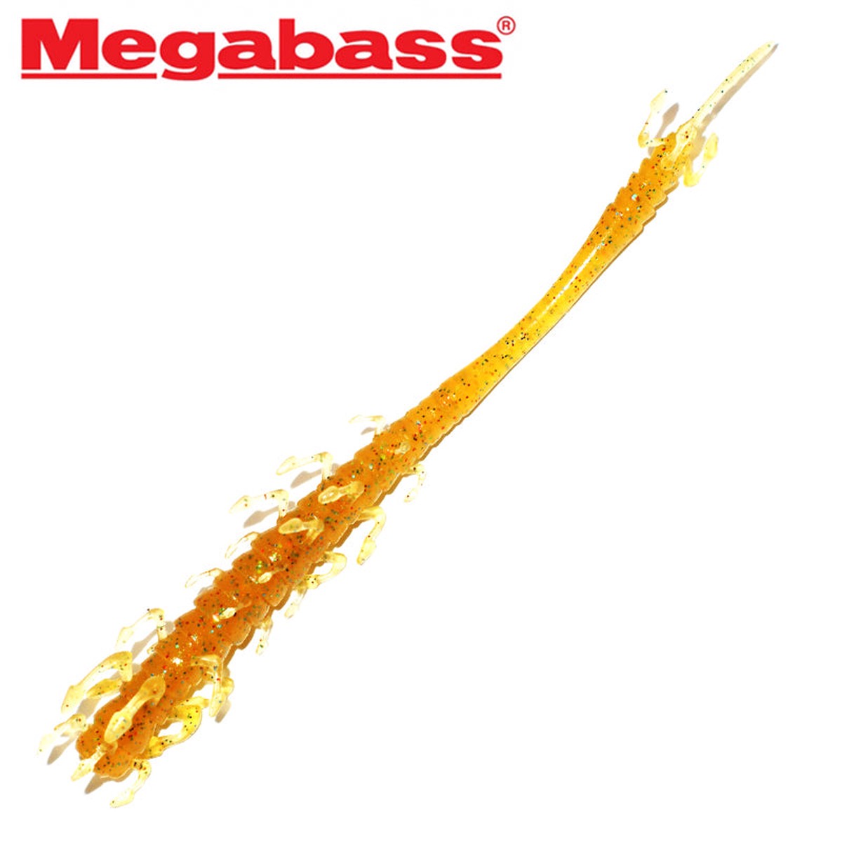 MEGABASS BOBBIT WORM 4inch 04 Champagne Aurora Flake