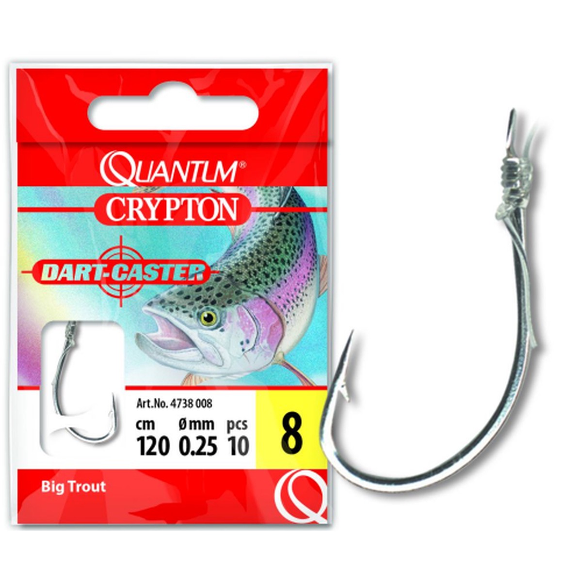Quantum Crypton Big Trout Hook-to-Nylon