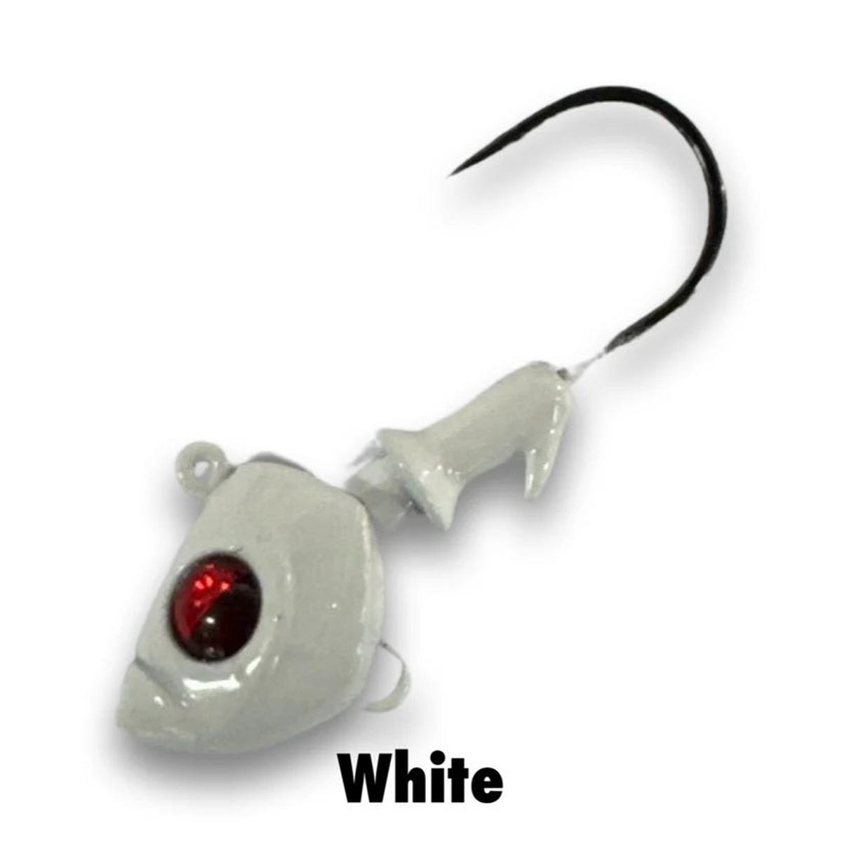 SPINWRIGHT GRUBBIN JIG HEAD 5G WHITE