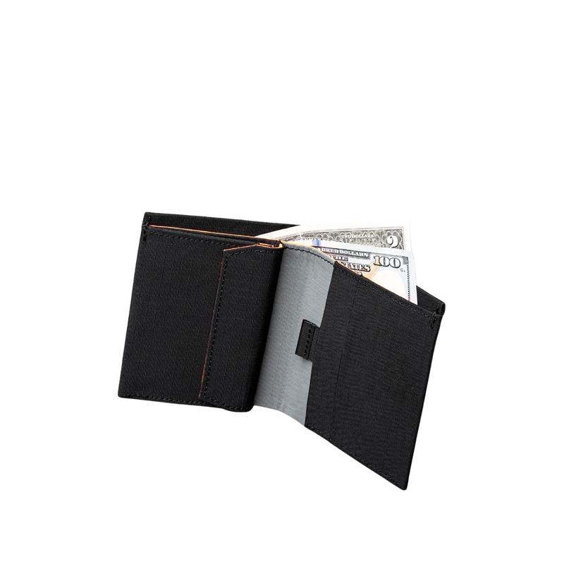 ALPAKA ARK Bifold Coin Wallet Axogrid 210D (Black)