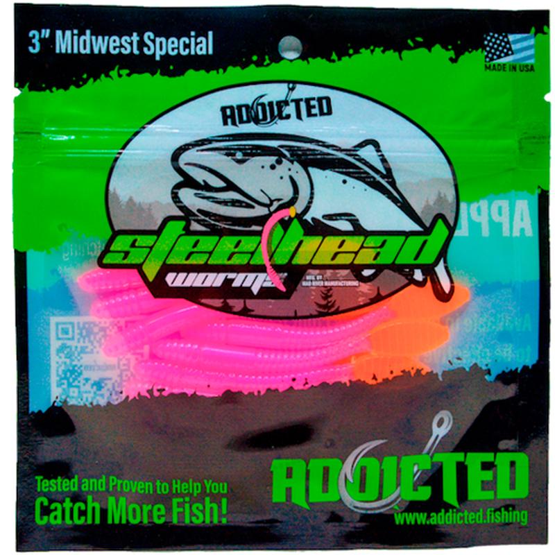 Addicted Fishing Shipe Worms - 3" Midwest Special