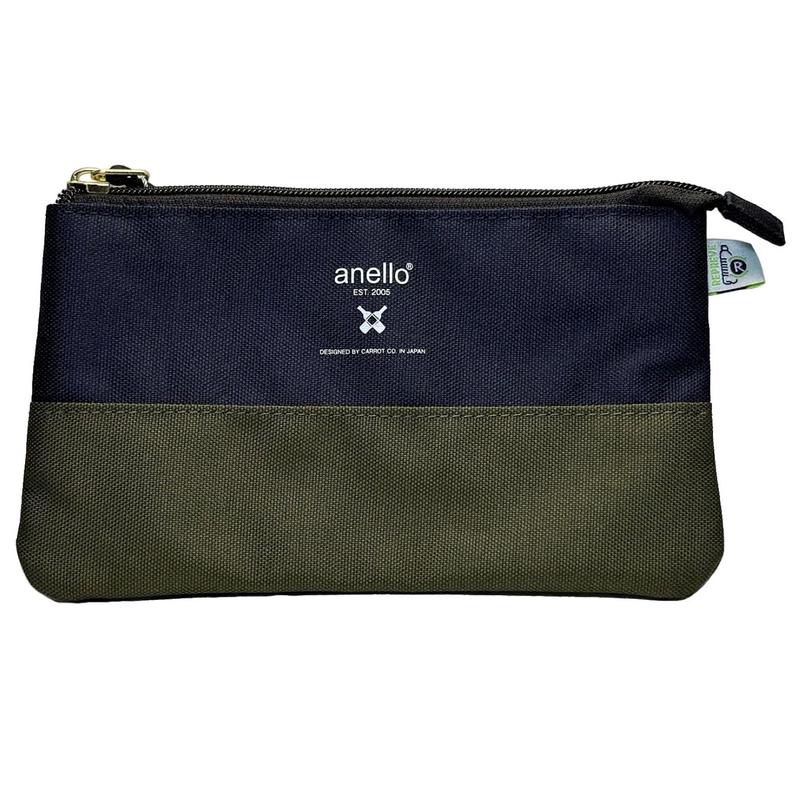 Anello Cross Bottle Pouch (Navy Olive Black)