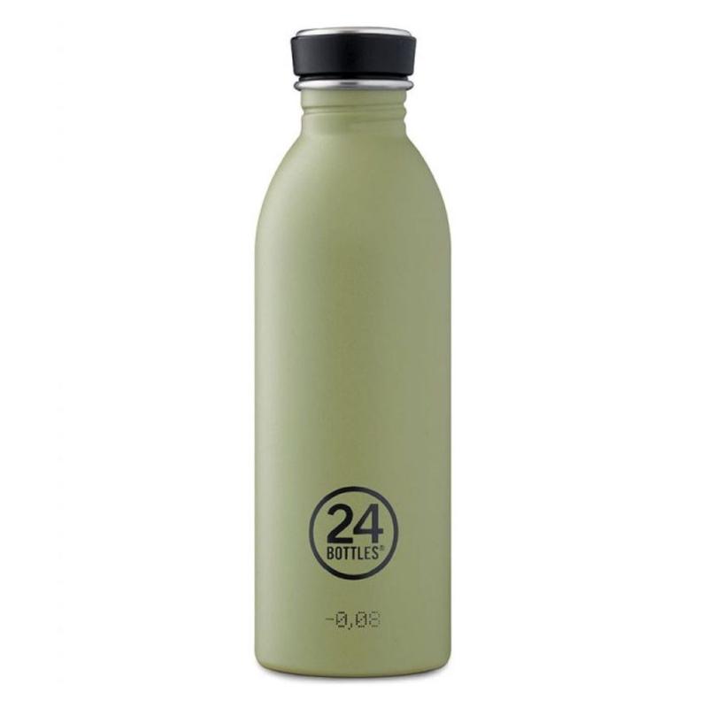 24 Bottles Urban 500ML Water Bottle (Stone Finish) - Sage