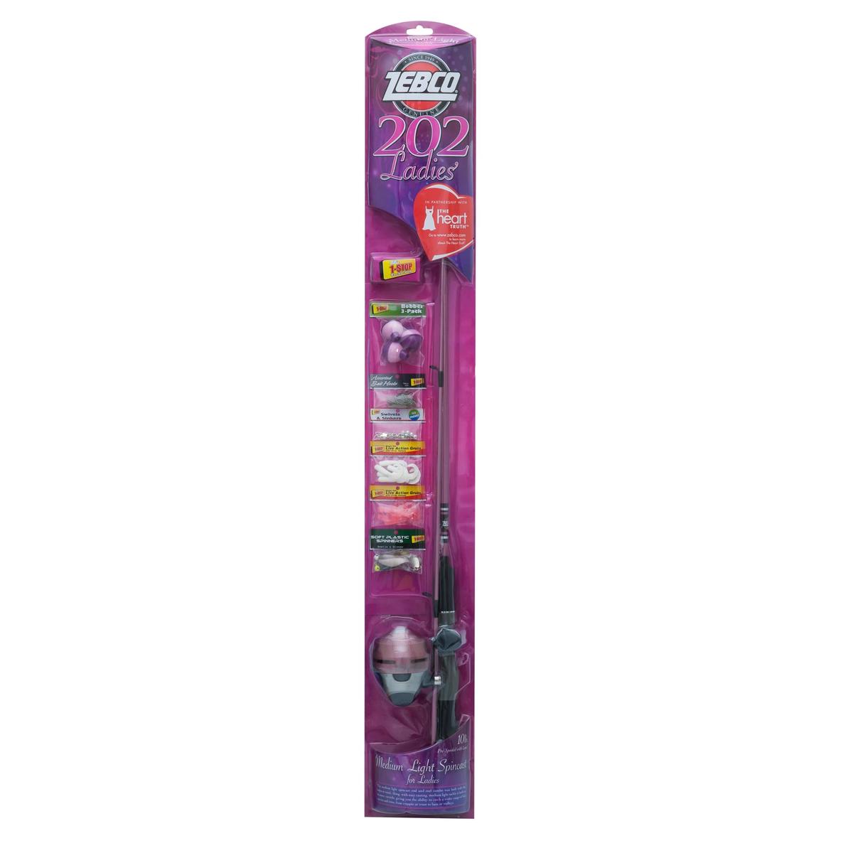 202ladies Spincast 562m Combo Heart Truth