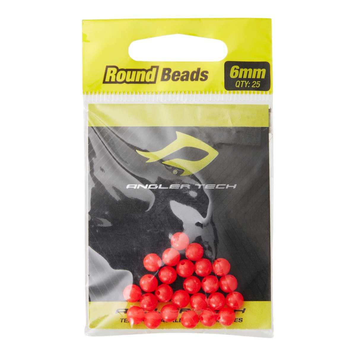 Angler Tech Beads Round Red 6mm