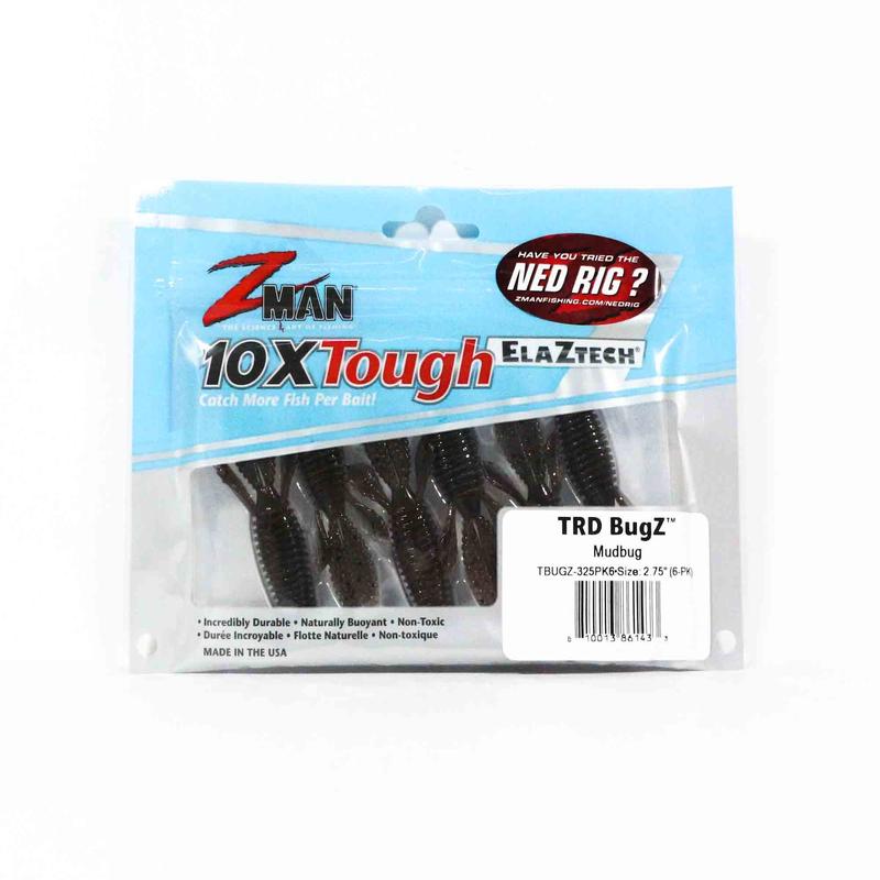 Zman Soft Lure TRD Bugz 2.75 Inch 6/Pack Mudbug (1433)