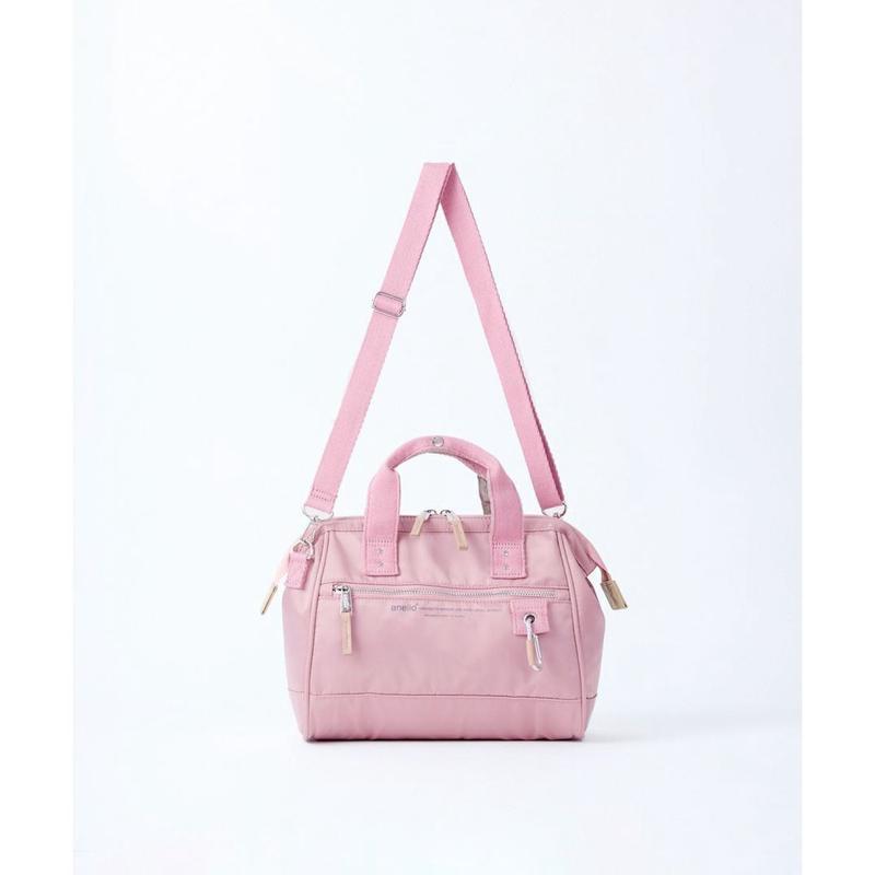 Anello Eleanor Kuchigane 2 Way Mini Shoulder Bag (Light Pink)