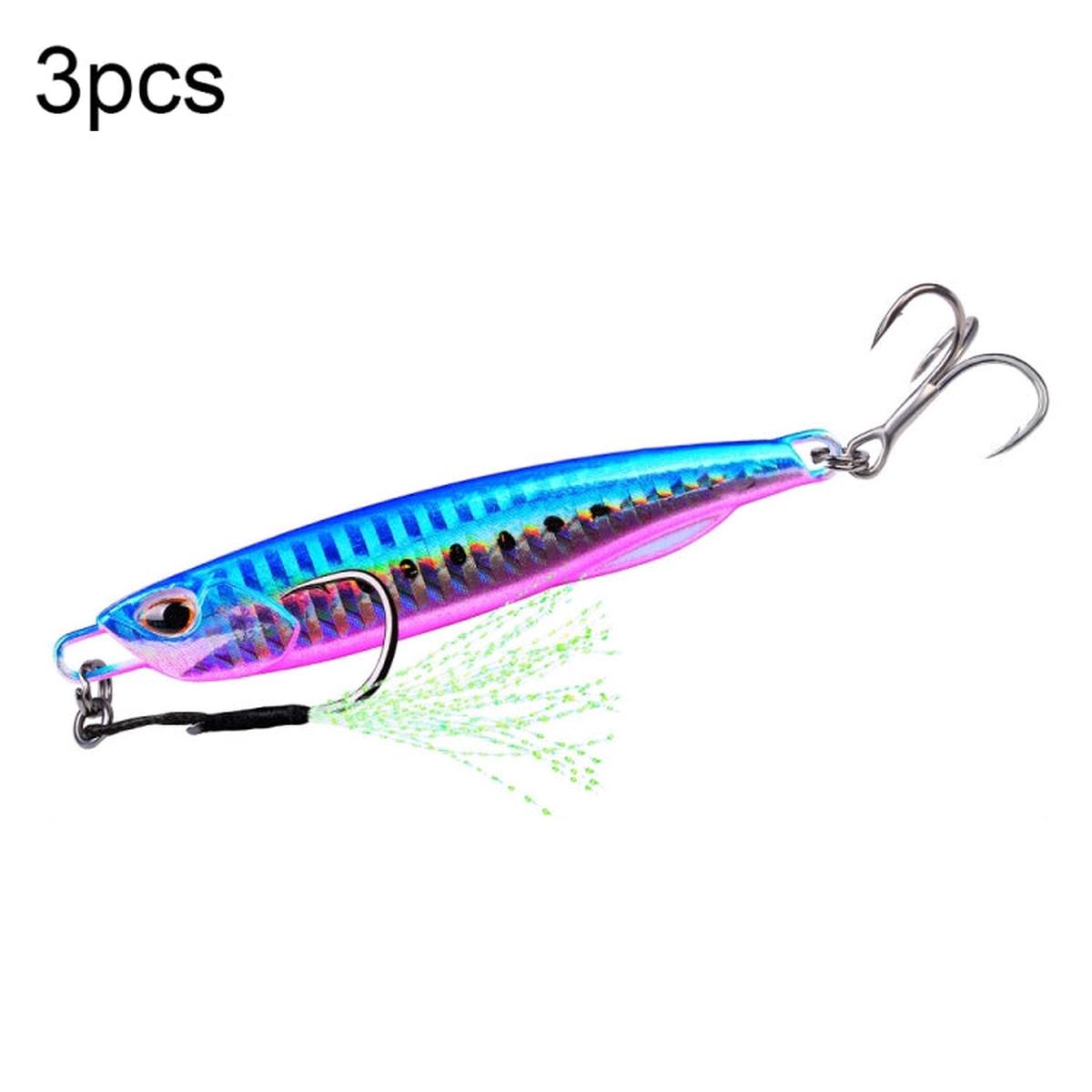 3 PCS PROBEROS LF103 Simulation Metal Sea Fishing Bait, Specification: 20g