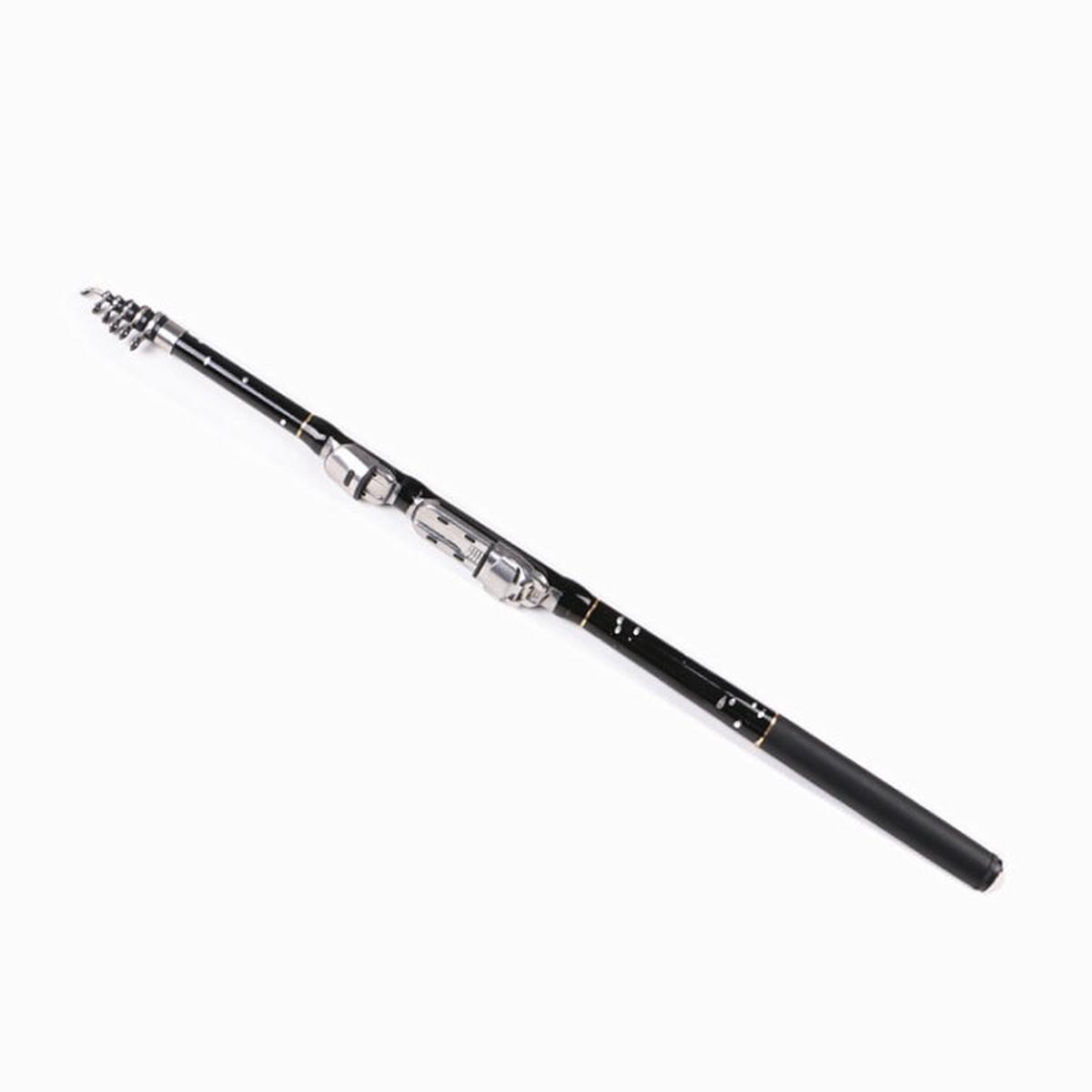 ZHANLANGWANG Carbon Throwing Pole Mini Short Rock Fishing Rod, Length: 2.7m
