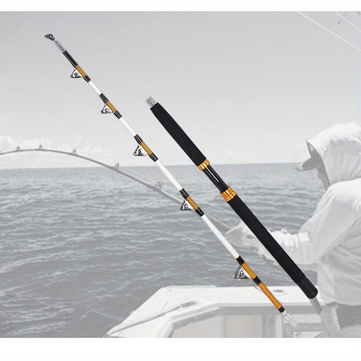 2 Section Trolling Fishing Rod 70.9in Fiberglass Saltwater Offshore 45-72KG