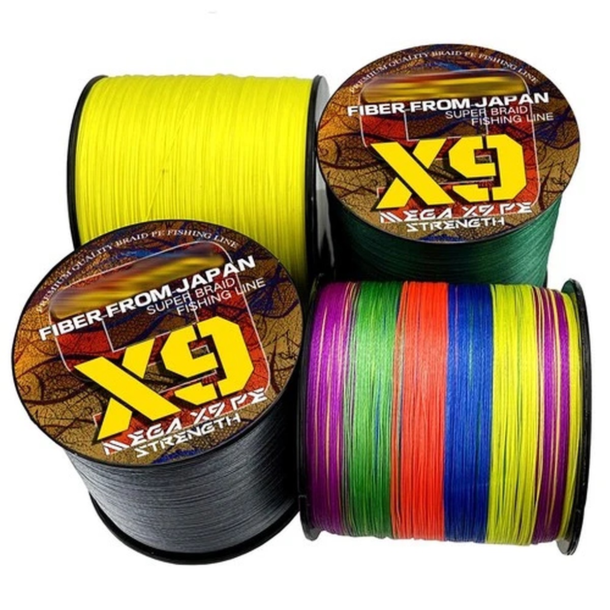 9 Strands Braided Fishing Line Super Strong Smooth Multifilament Line 24lb-100lb