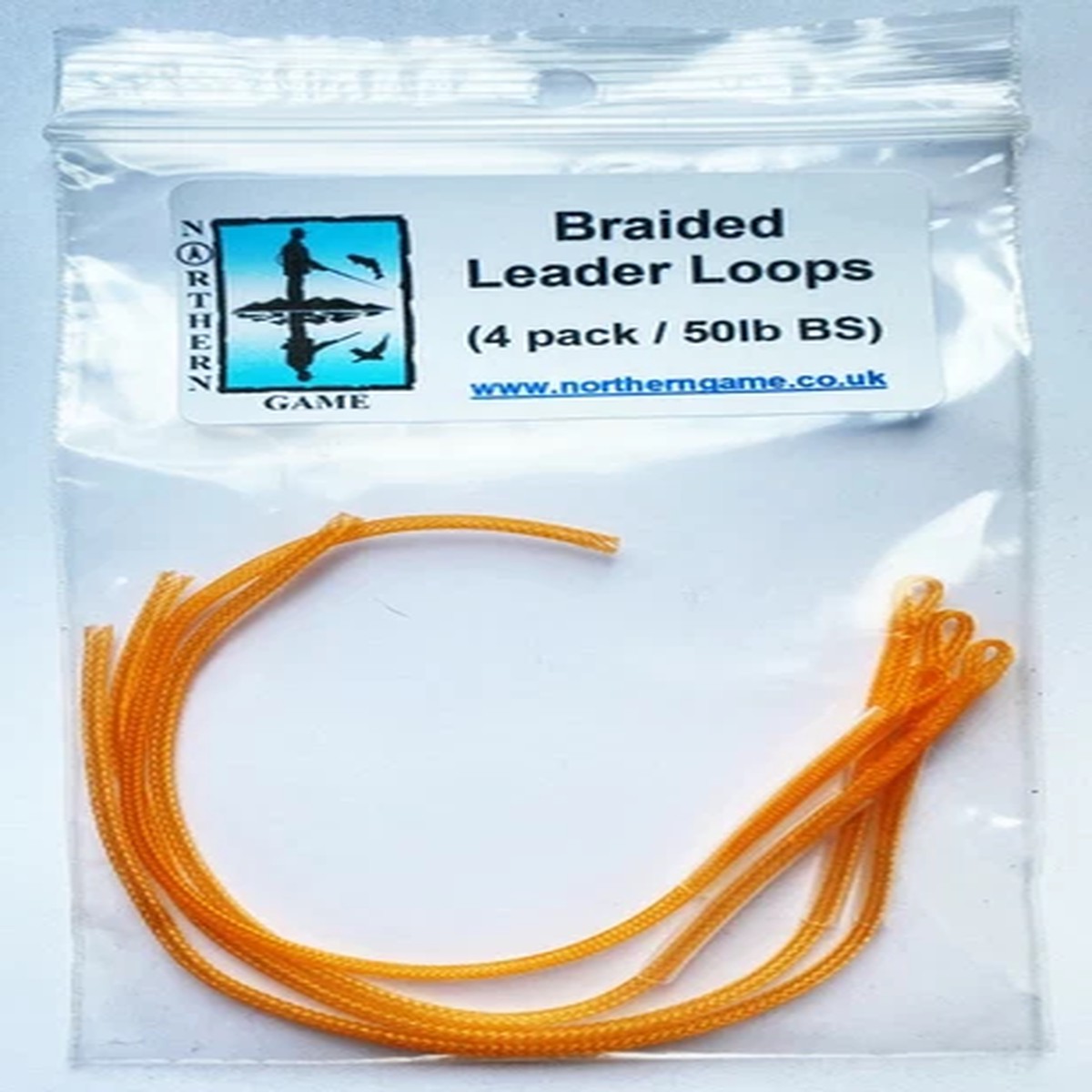 Braided Leader Loops for Connecting Fly Line 4 per pack - FREE UK DELIVERY