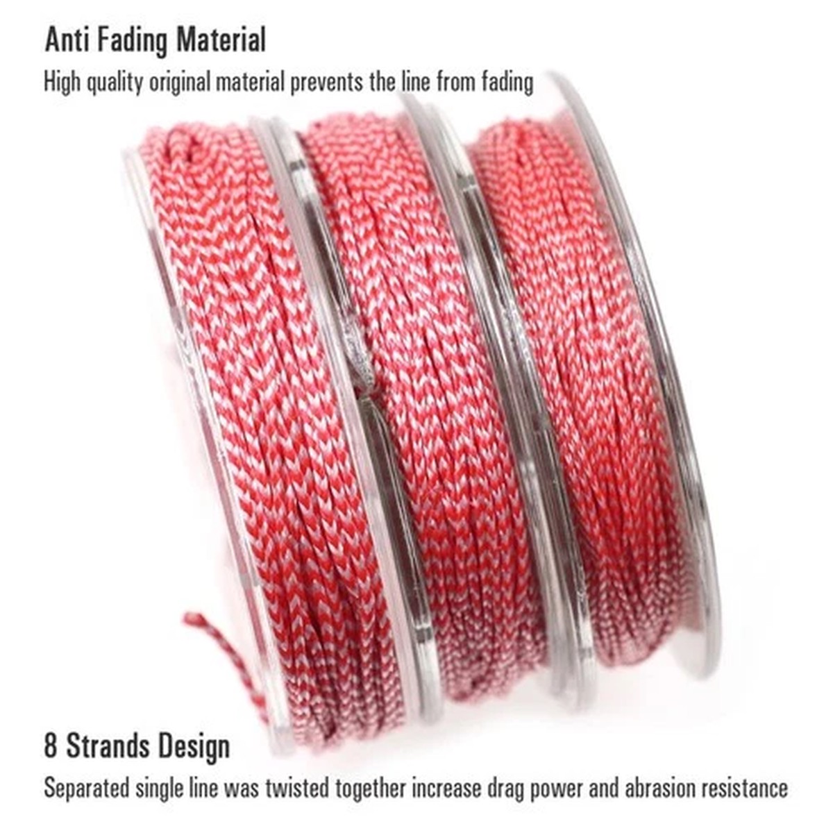 10 Meter PE 8 Strand For Braided Line for Fishing Jigs Trolling Assist