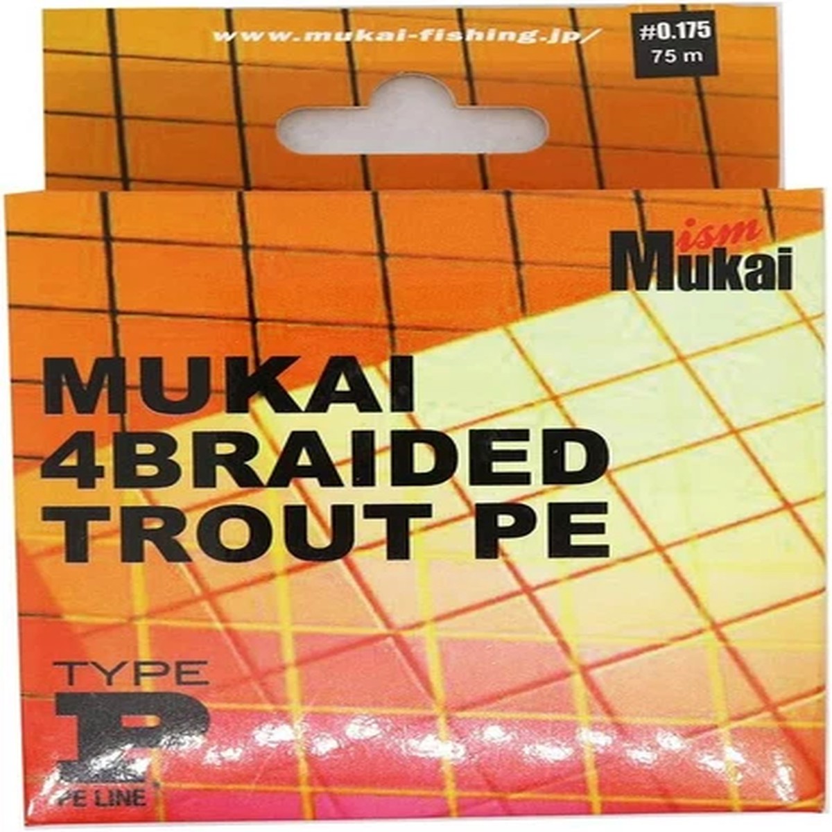 11385) Mukai Fishing MUKAI 4 BRAIDED TROUT PE LINE #0.175 75m Pink
