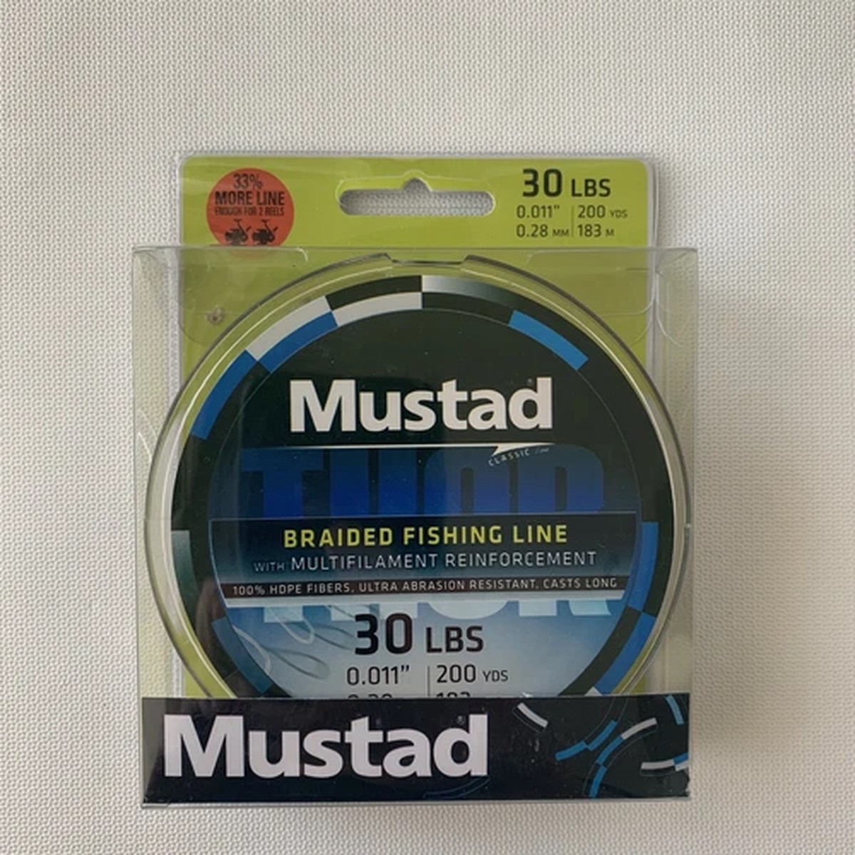 Braided Fishing Line With Multifilament reinforcement 30 LBS 0.28 mm 183 m