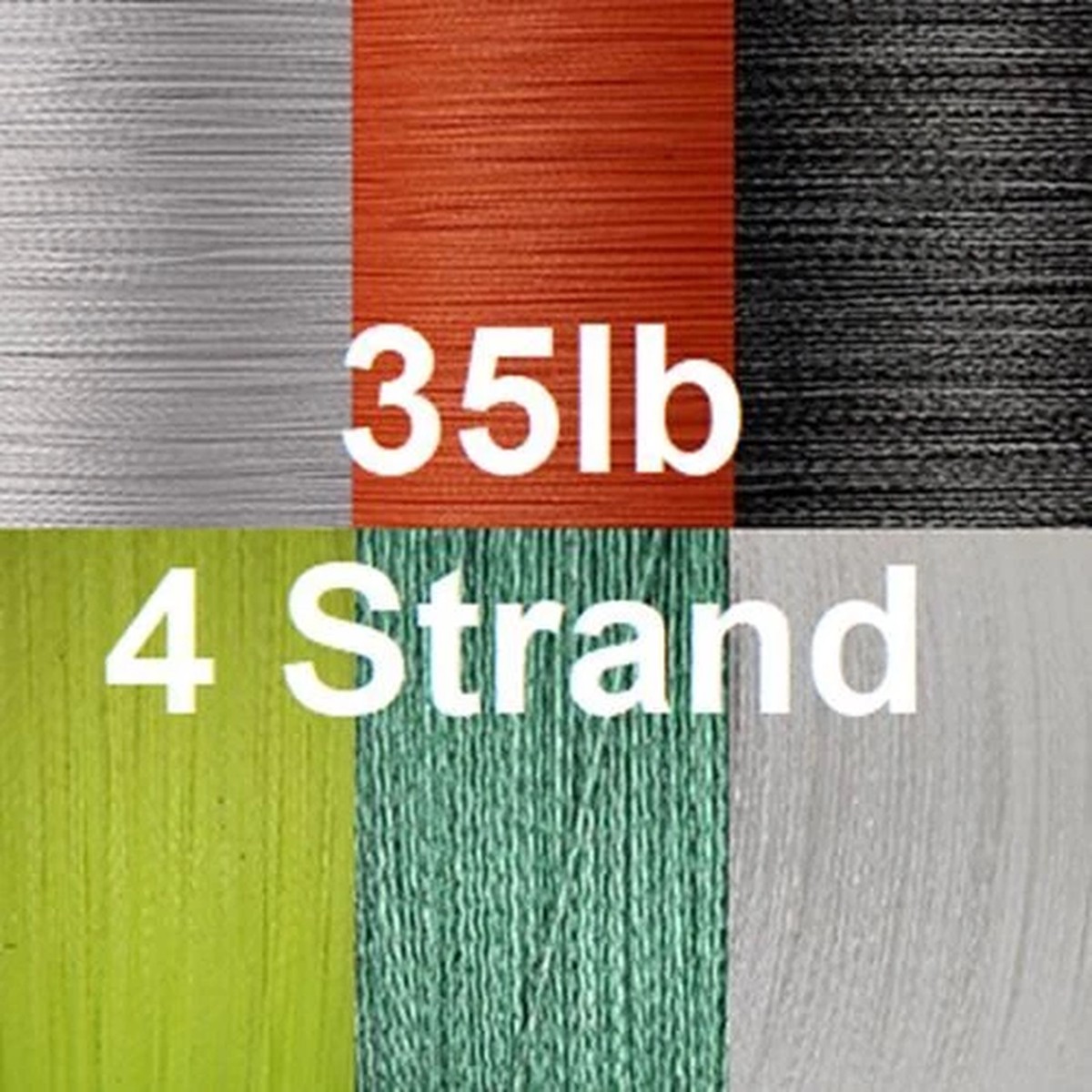 35lb (15.8kg) 4 Strand Braided Fishing Line Various Colours and Lengths
