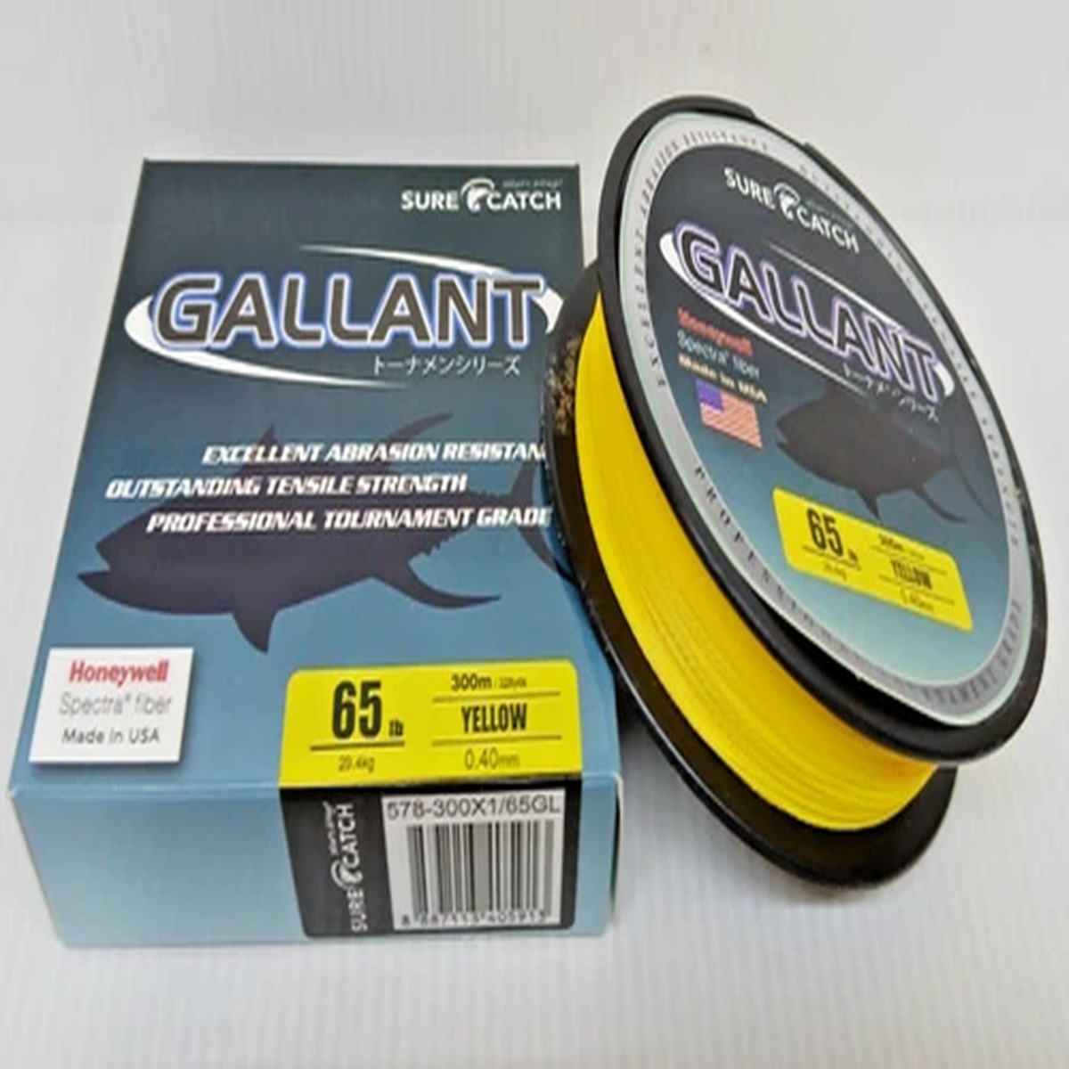 65lb USA Honeywell Spectra Fiber Surecatch Gallant 300m 328yd Fishing Line