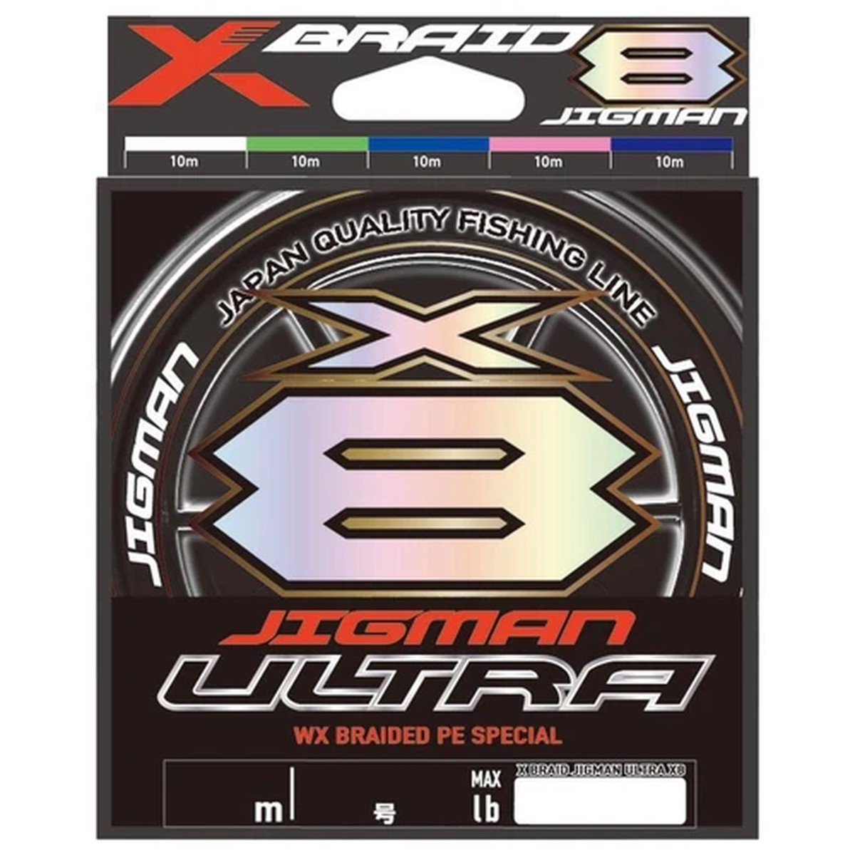 X-BRAID X-BRAID Jigman Ultra X8 300m (No.3/ 55lb) Braided Line