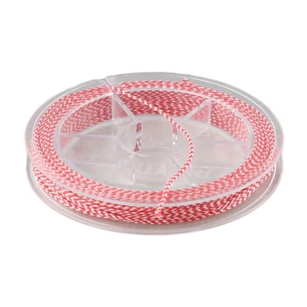 10 Meter PE For Braided Fishing Line 8 Strand Red White 0.8mm Diameter