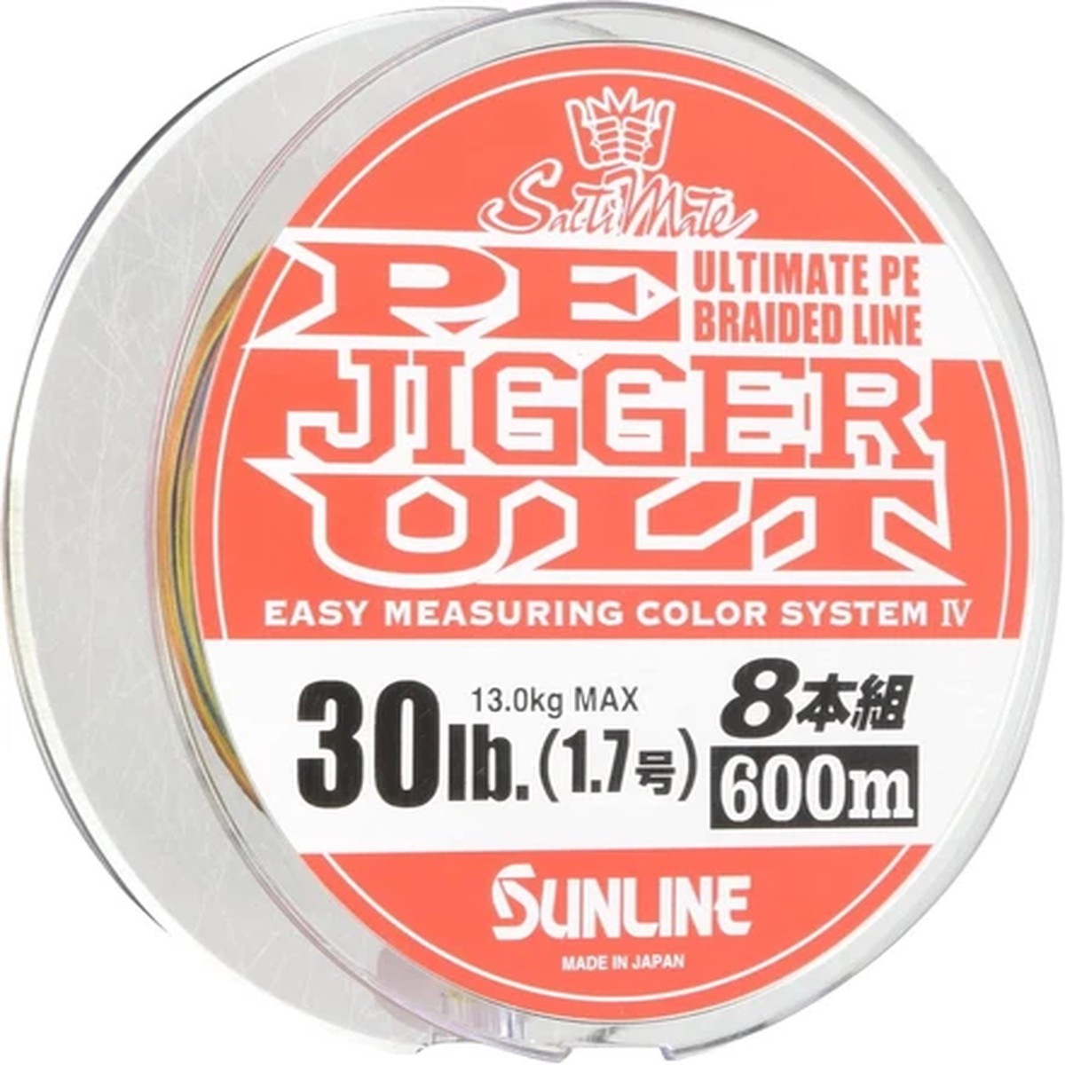SUNLINE PE Jigger ULT X8 600m #1.7 30lb PE Braid Line New