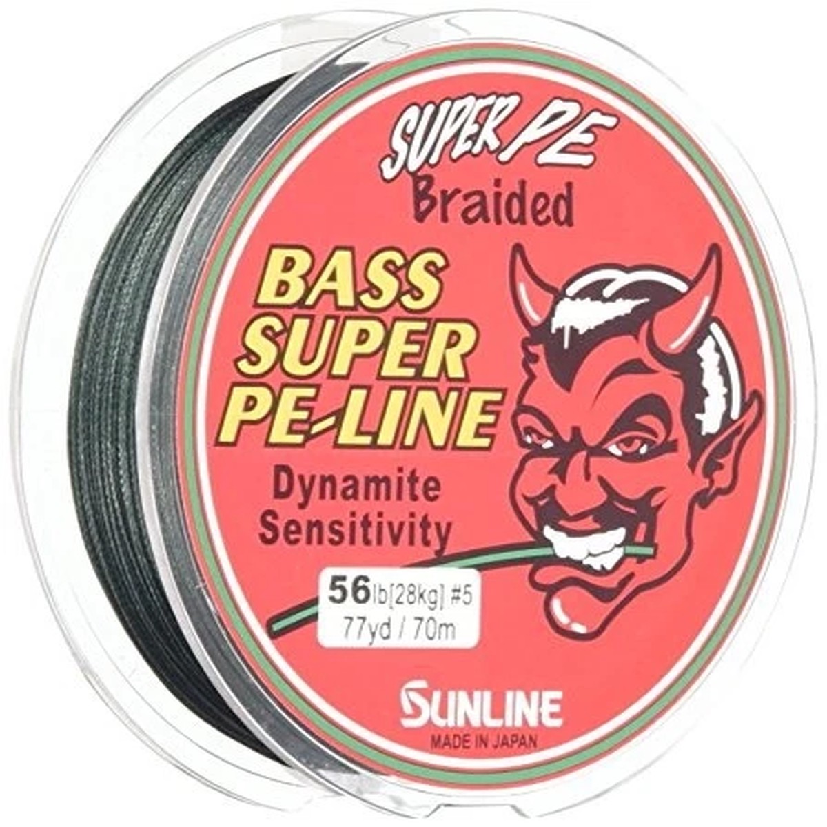 SUNLINE PE Line Bath Super 23.4 ft (70 m) No. 5 56 lbs (56 kg) Deep GreenNEW