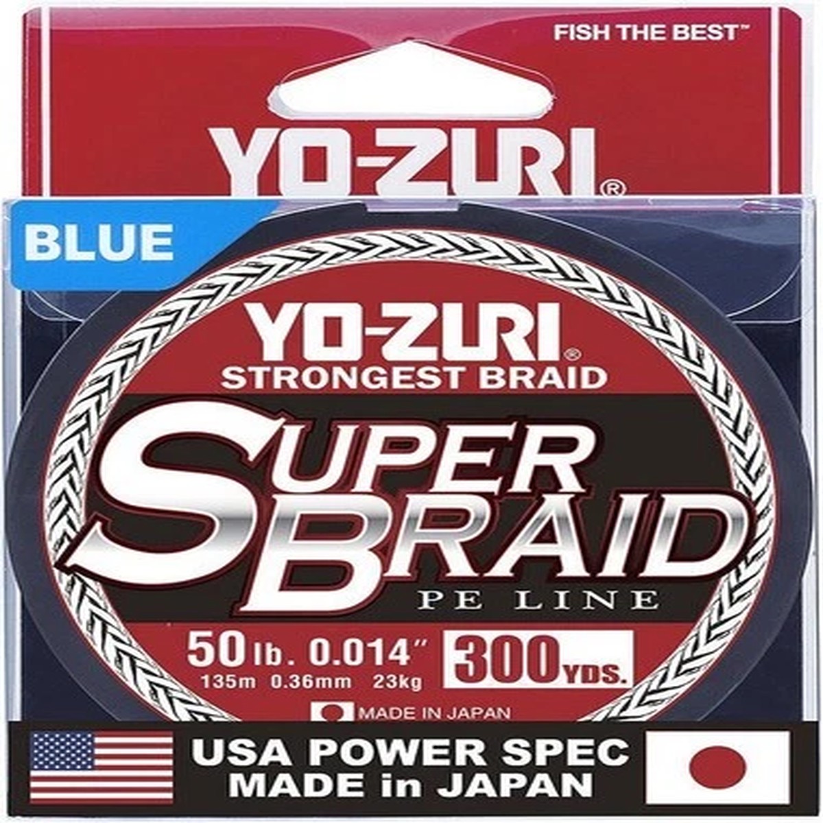 Yo Zuri Super Braid 50 lb Fishing Line 300 yd Blue - YZ SB 50LB BL 300YD