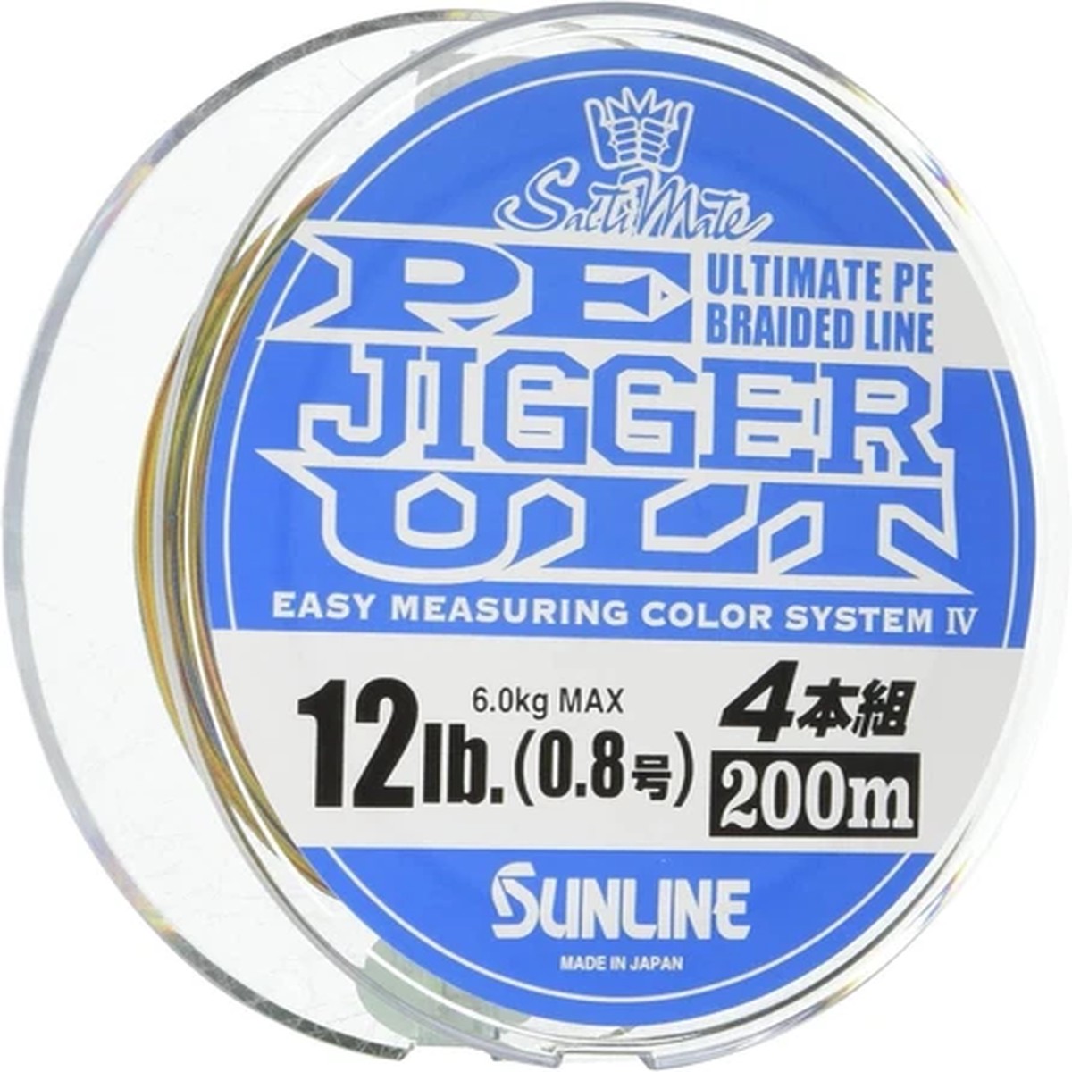 SUNLINE PE Jigger ULT X4 600m #0.8 12lb PE Braid Line New
