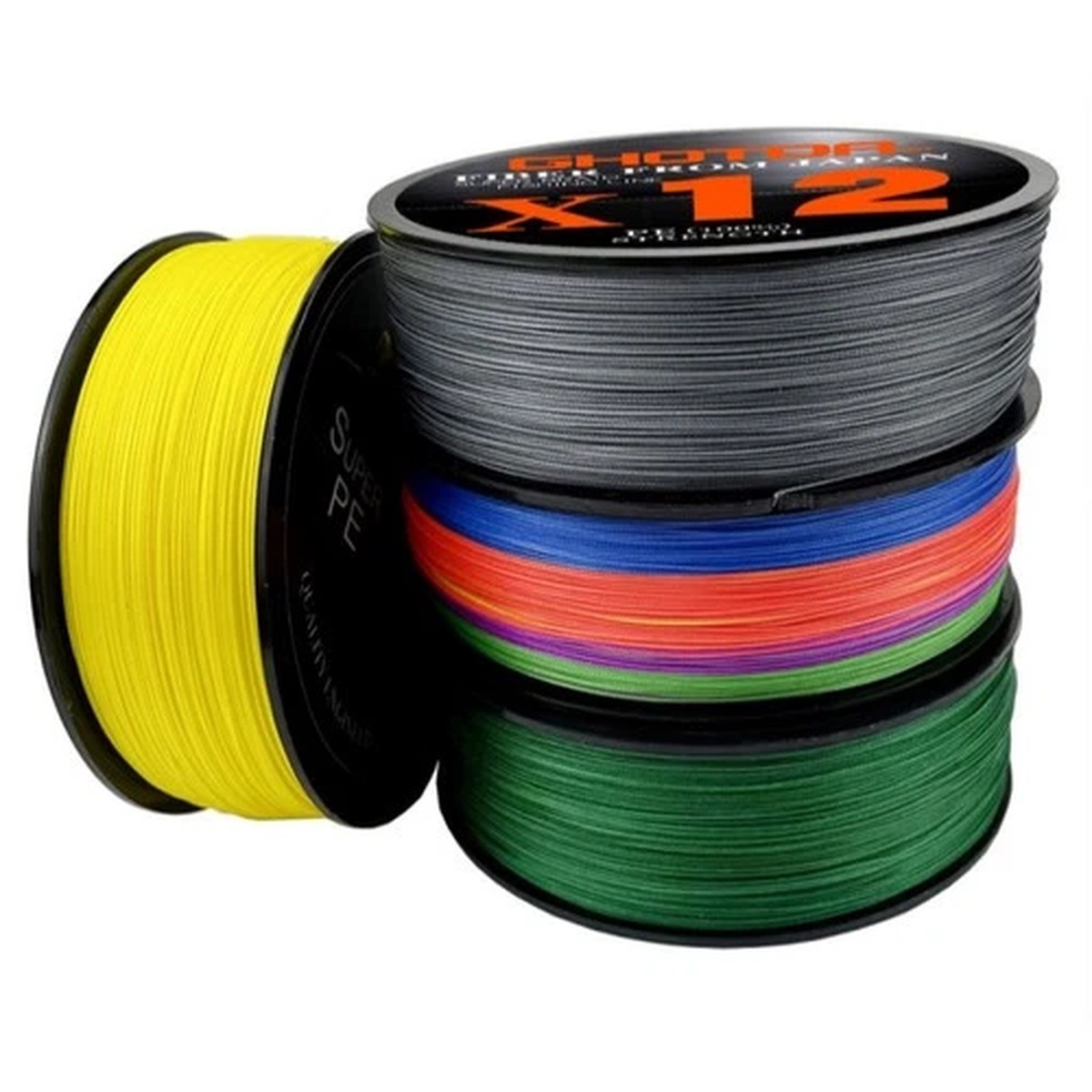 12 Strands Fishing Line 300M Super Strong Dynema Braided Fishing Line 25LB-92LB