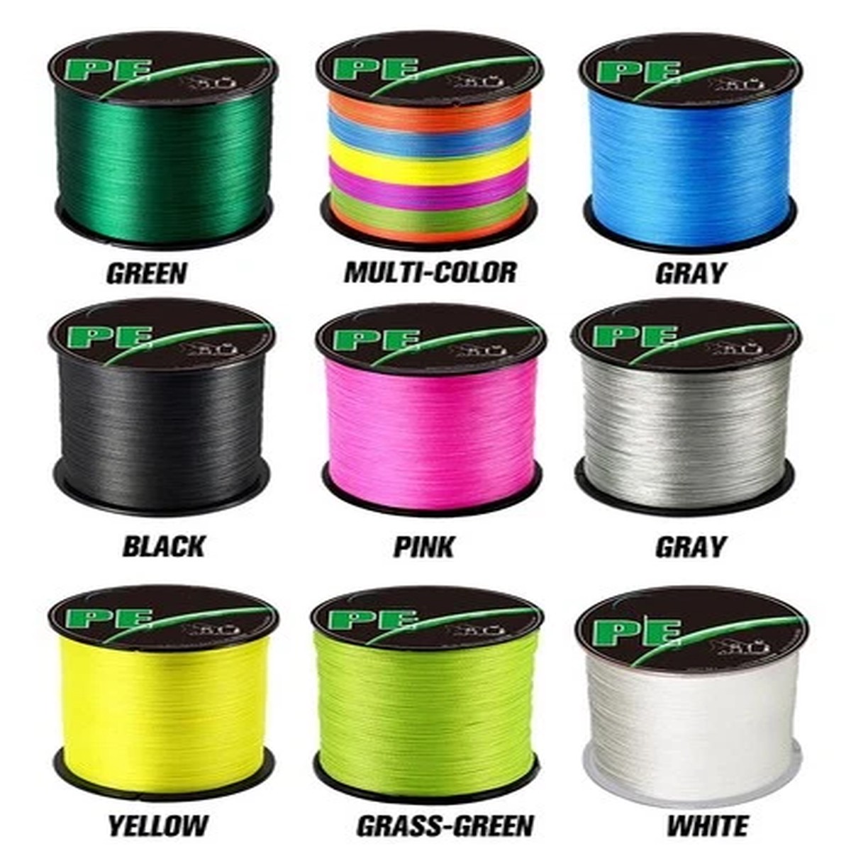 1Pcs 4 Strands Braided Fishing Line 100M-500M Multifilament PE Wire Saltwater