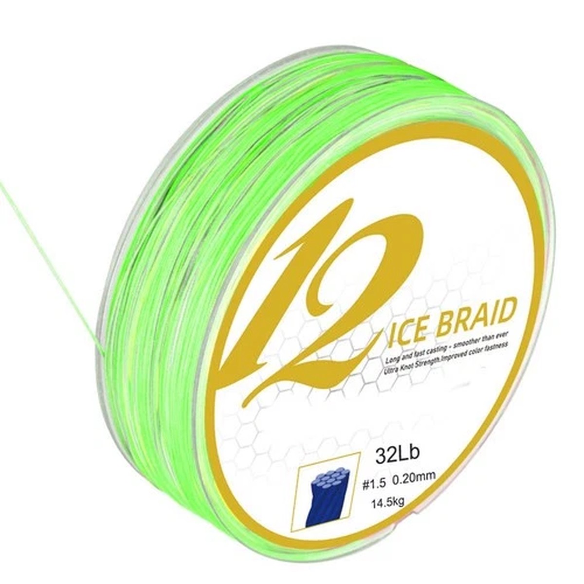 Braid Fishing Line Lightweight 50g Reduced Internal Abrasion Line For Casting