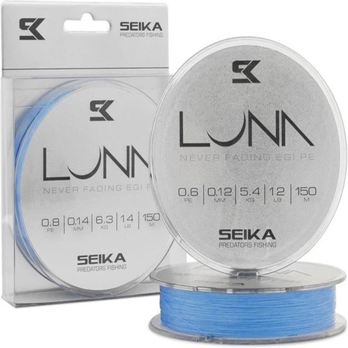 Braided Fishing Line Eging 8 Strands Seika Luna Egi PE 150 M Squid Cuttlefish