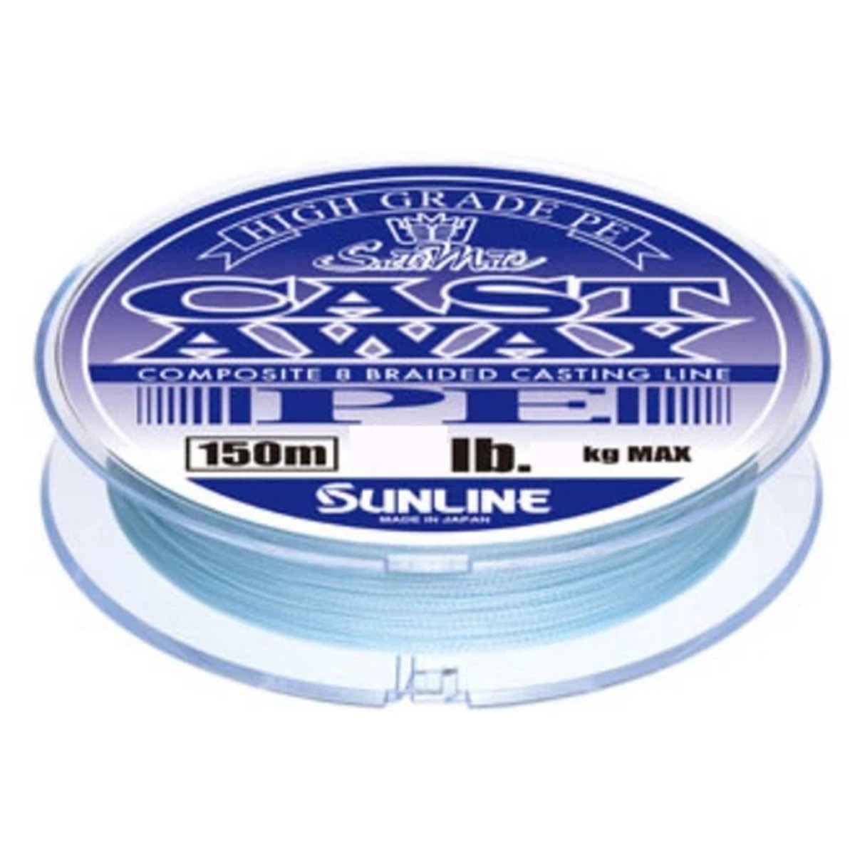 SUNLINE PE LINE Saltimate Cast Away 150m 12lb Pearl Blue Fishing Line 29611 NEW