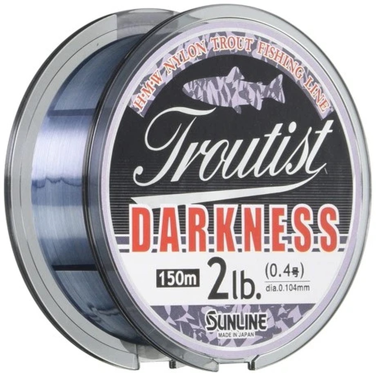 SUNLINE Troutist Darkness HG Nylon Fishing Line 150m 0.4-4 2-20lb Japan