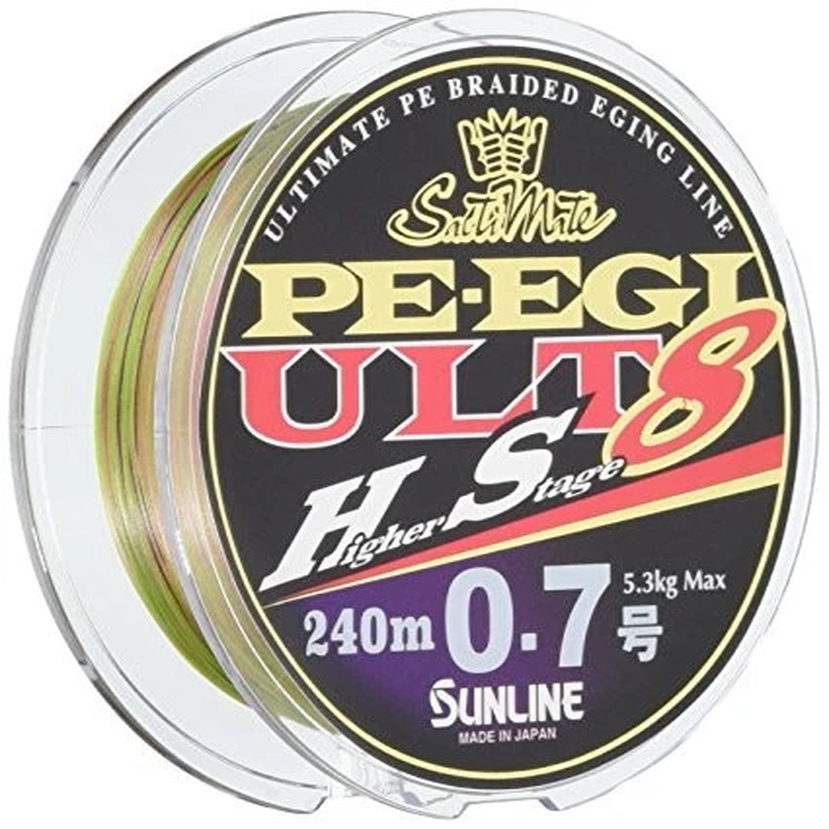 SUNLINE ULT HS8 PE Line Salty Mate PE Egi 8 840 yd (240 m) 0.6 no. 10.9 lbs