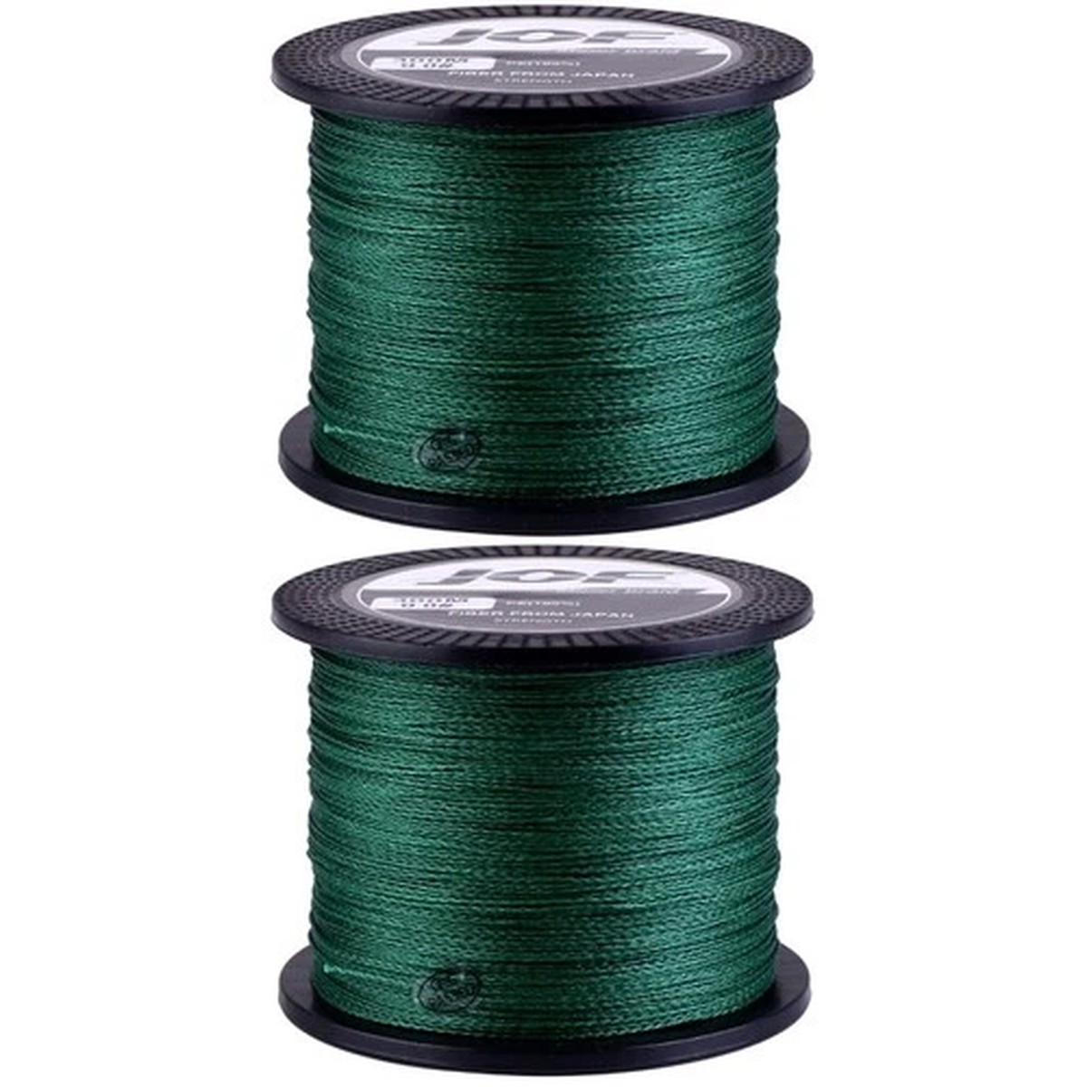2pcs 4 Strands Braided Fishing Line Braided Lines Fishing Rope (Green)