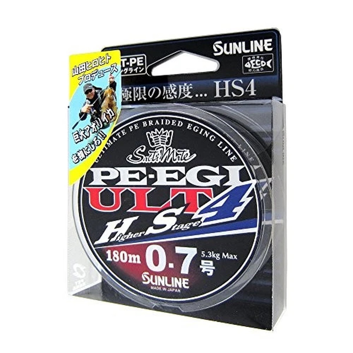 SUNLINE PE line Salty mate Egi ULT HS4 180m 0.7 No. 7lb