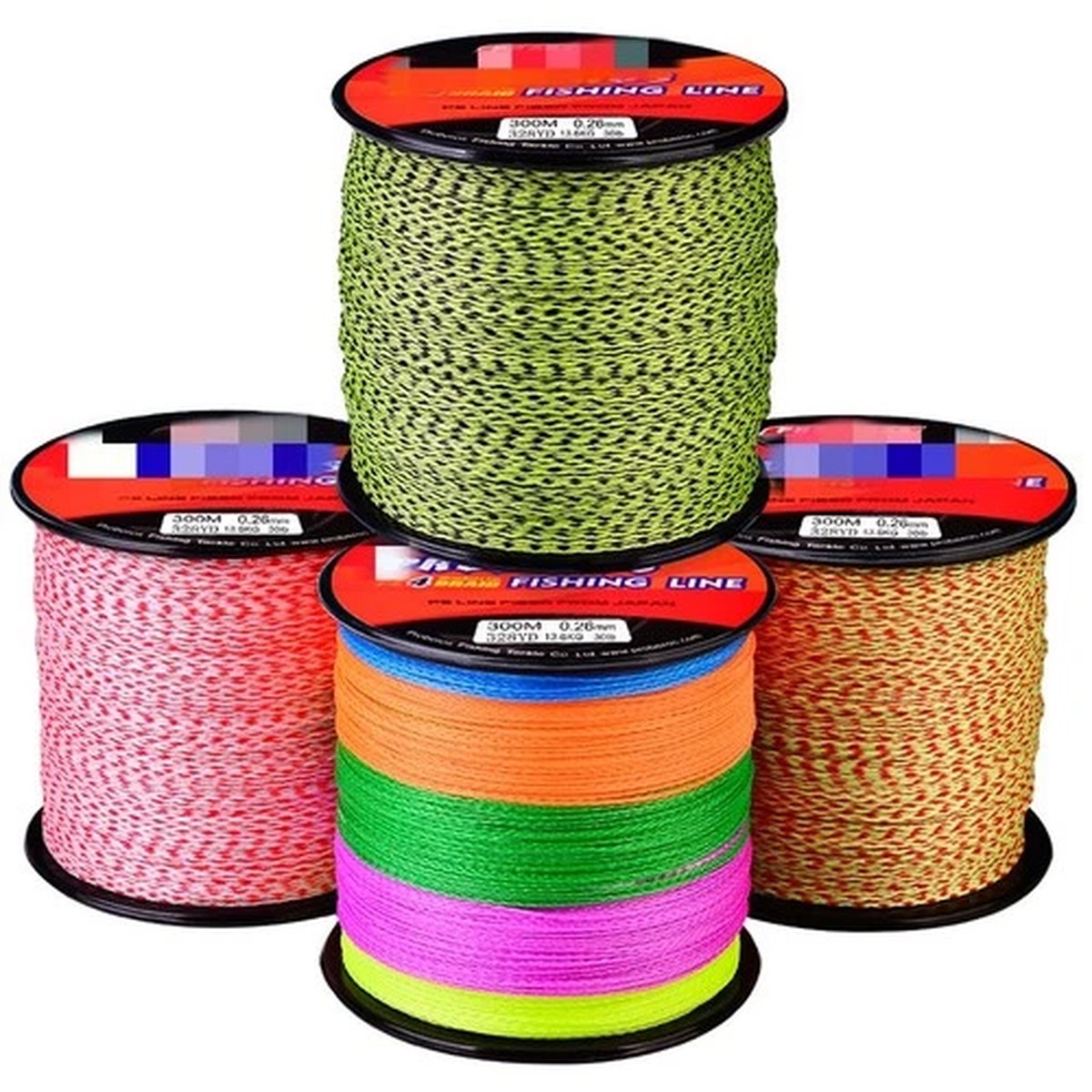 Braided Fishing Line PE 4 Strand Super Strong Multifilament 300M Sea Fishing