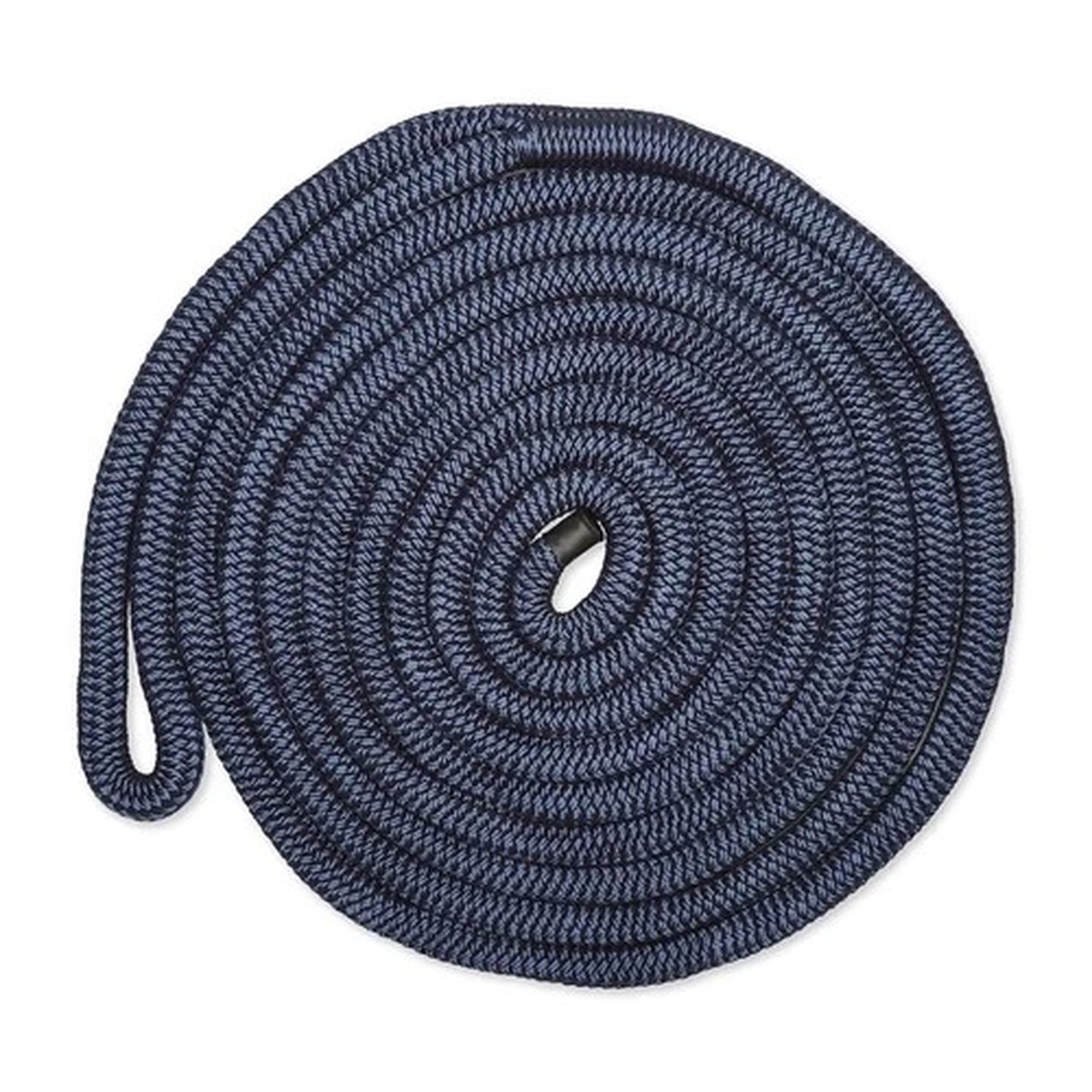 Titan Marine CDL1225NY 0.5 in. x 25 ft. Nylon Double Braid Dock Line, Navy