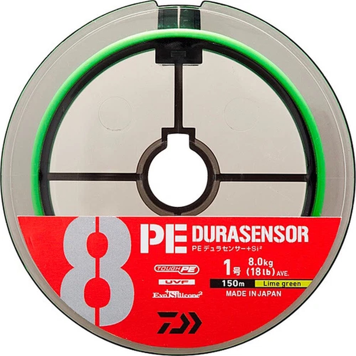 Daiwa UVF PE Dura Sensor X8 + SI2 Lime Green 2-150
