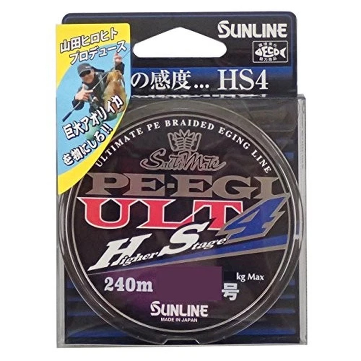 SUNLINE PE line Salty mate Egi ULT HS4 240m 0.6 No. 6lb