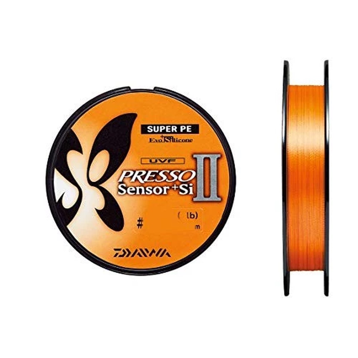 Daiwa UVF Presso Sensor 2+Si PE Line 0.3# 150m Orange Fishing Braid Spool