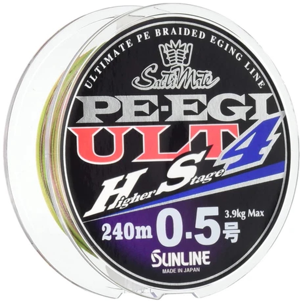 SUNLINE SM PE EGI ULT HS4 240m HG #0.5 PE Braid 3.9kg 4-braid Multicolor NEW