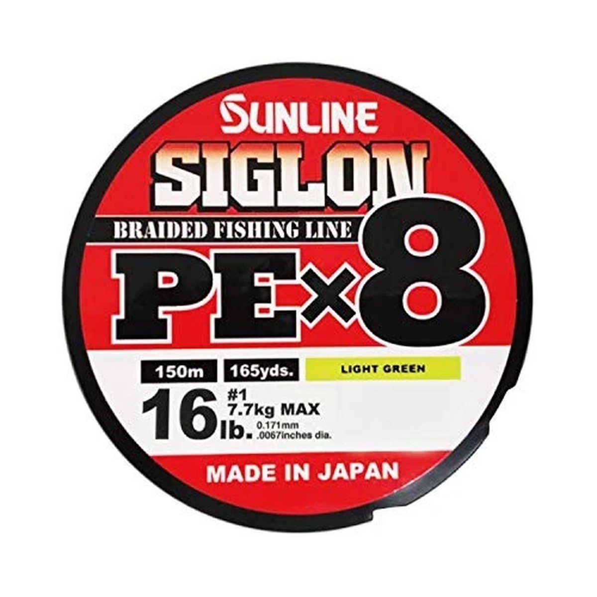 Sunline Sigron PEx8 Line 49.2 ft (150 m) Light Green No. 1 16LB JNEW
