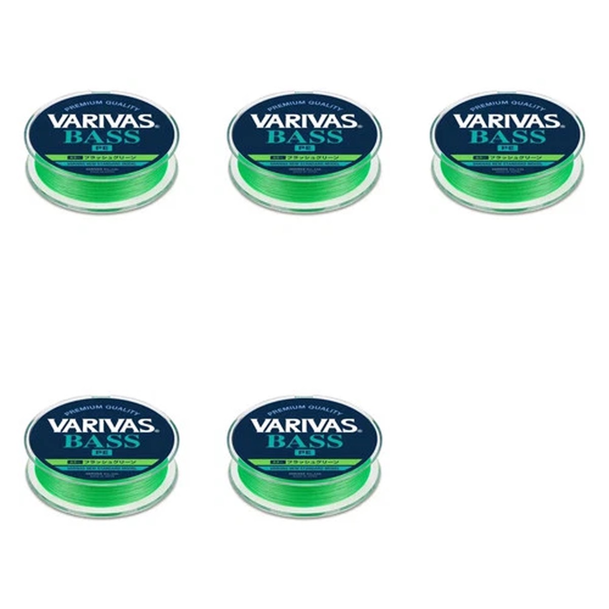 VARIVAS Bass PEX4 150m Flash Green Fishing Line 0.6-2 (10-30LB) From Japan