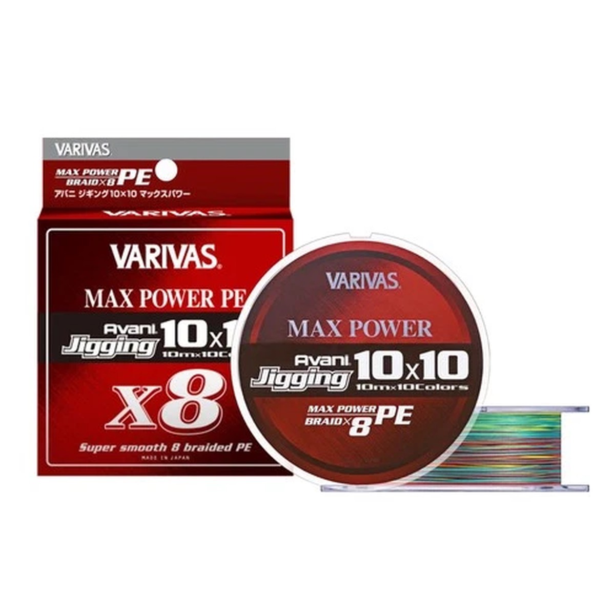 VARIVAS / PE Line Avani Jigging 10 x Max Power X8 300m No. 6 85 lb 8 Pieces