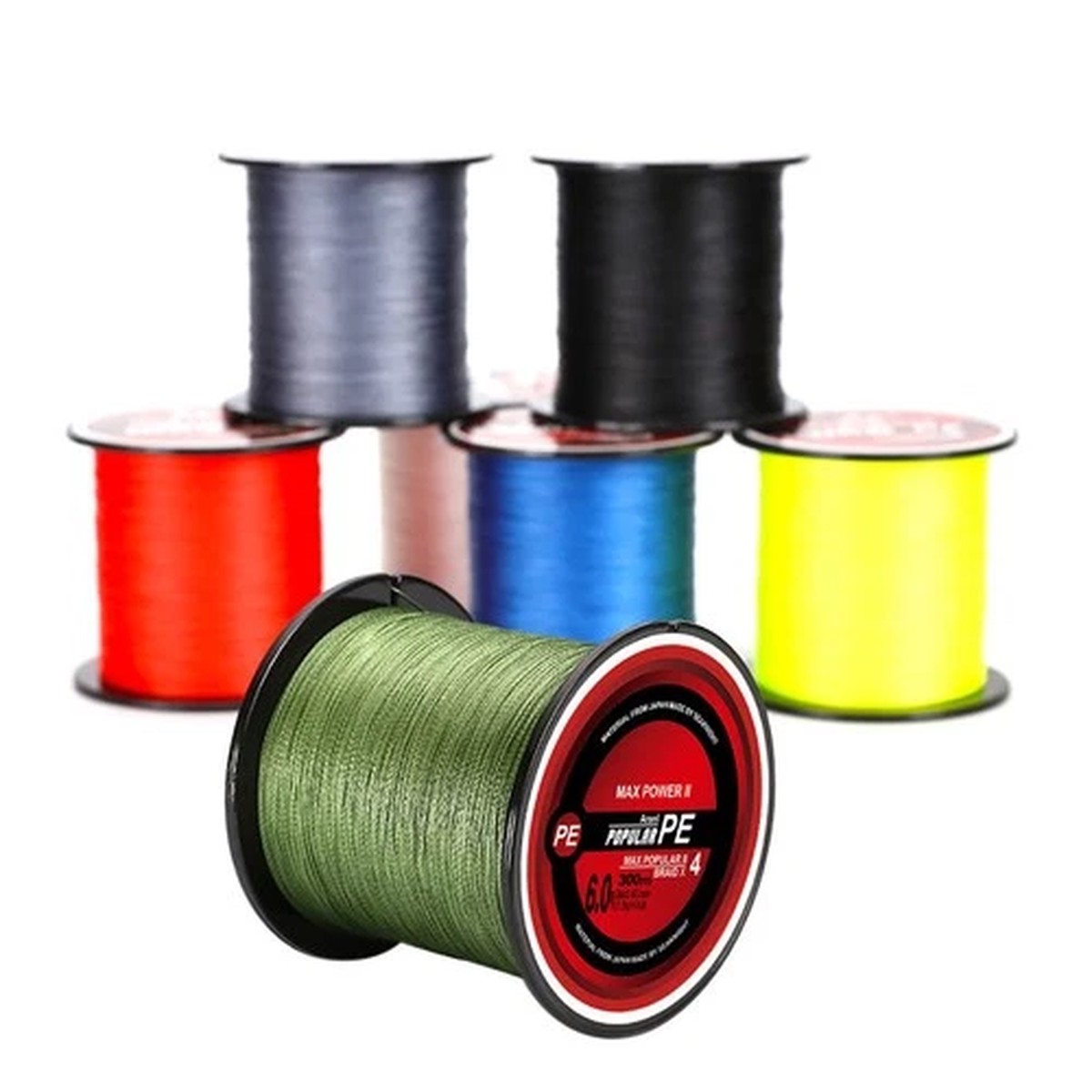 300M 4 Strands Braided Fishing Line 8lb-60lb PE Multifilament Line Fishing Line