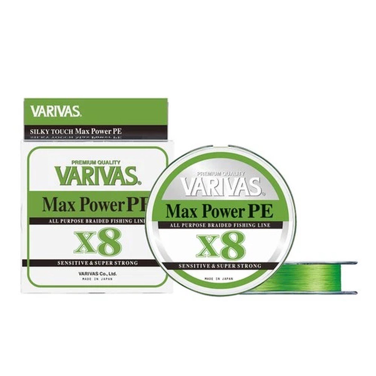 [SALE] VARIVAS PE LINE Max Power PE X8 lime green 150m 0.8 MAX.16.7LB JDMPS