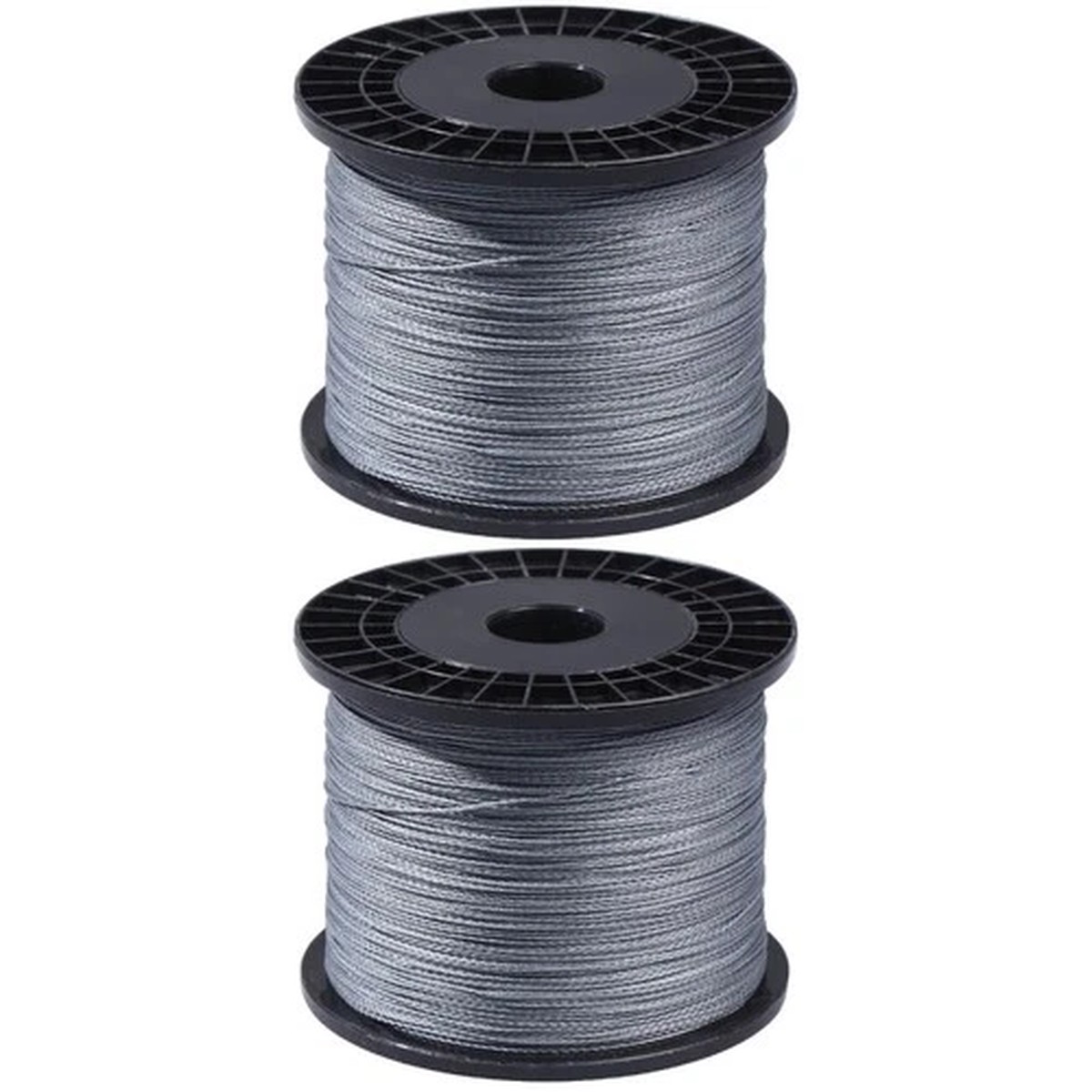 2 Pack Durable Braided Fishing String Wire Wear Resistant 4 Strands Line
