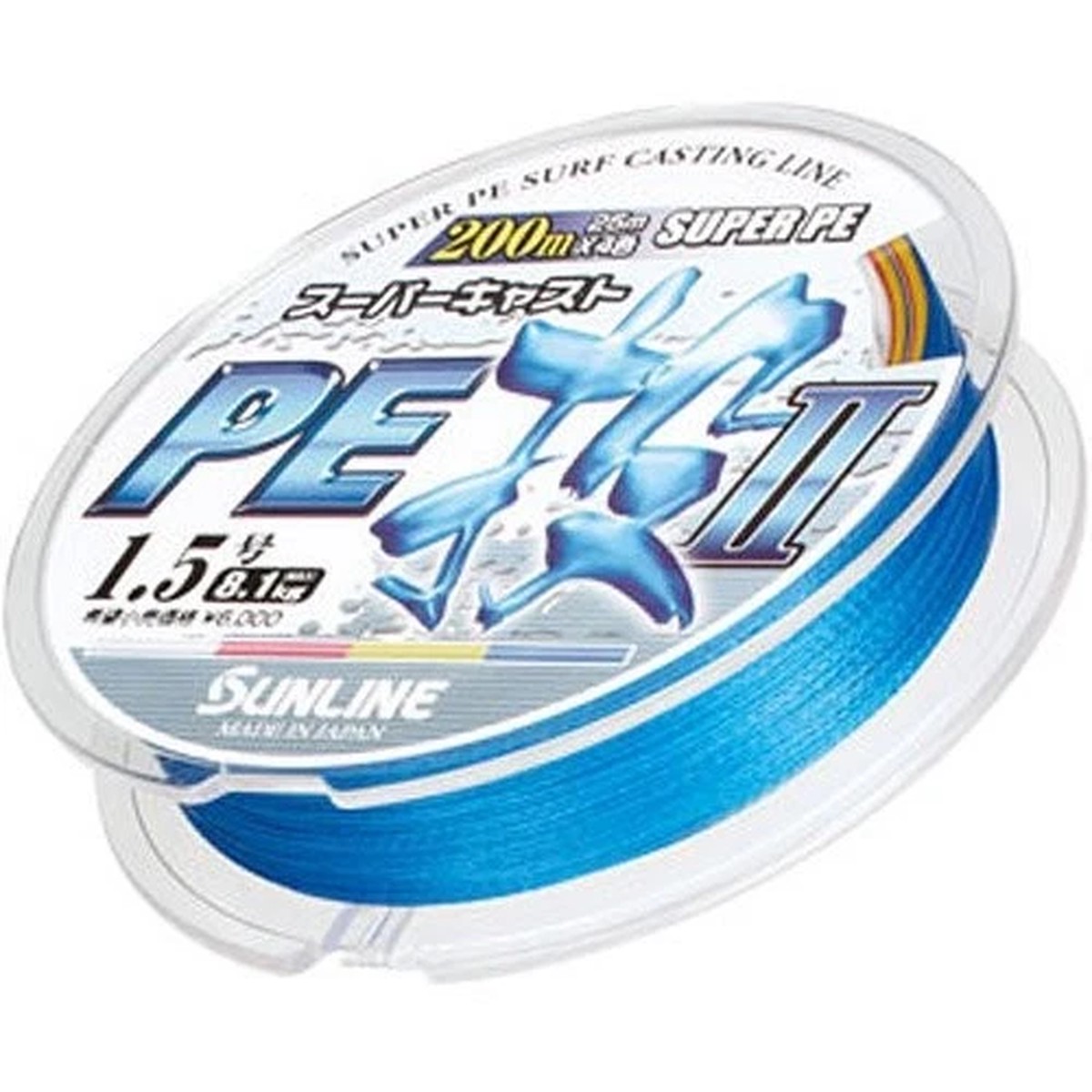 SUNLINE PE Line Supercast Cast II 218.7 yd (200 m) No. 1.2 4 ColorsNEW