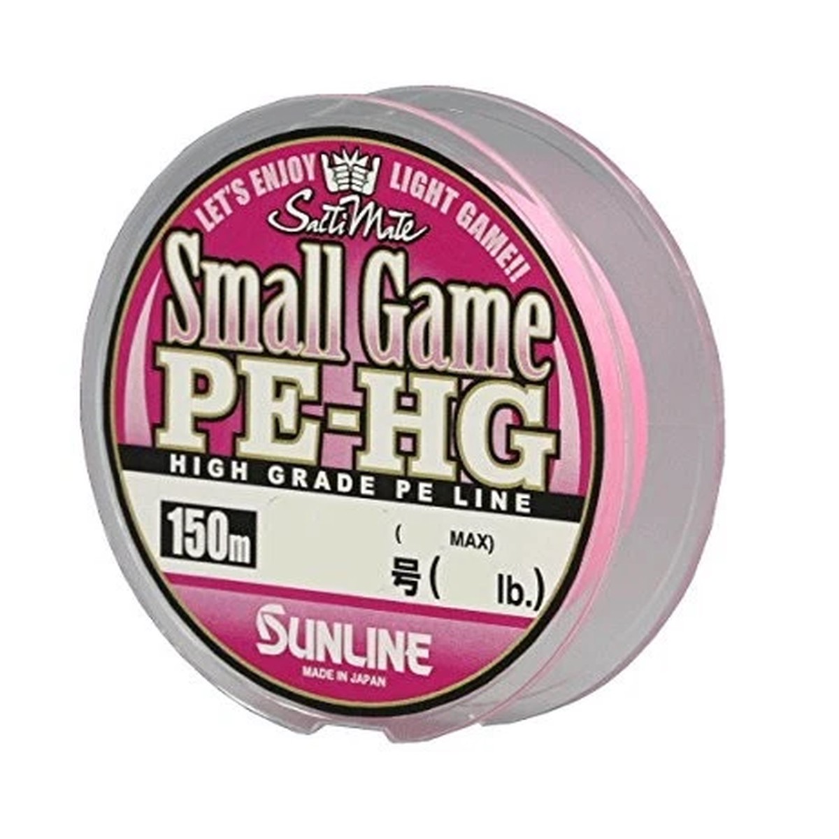 SUNLINE PE line Salty mate Small game HG 150m 0.5 No. 8lb cherry pink